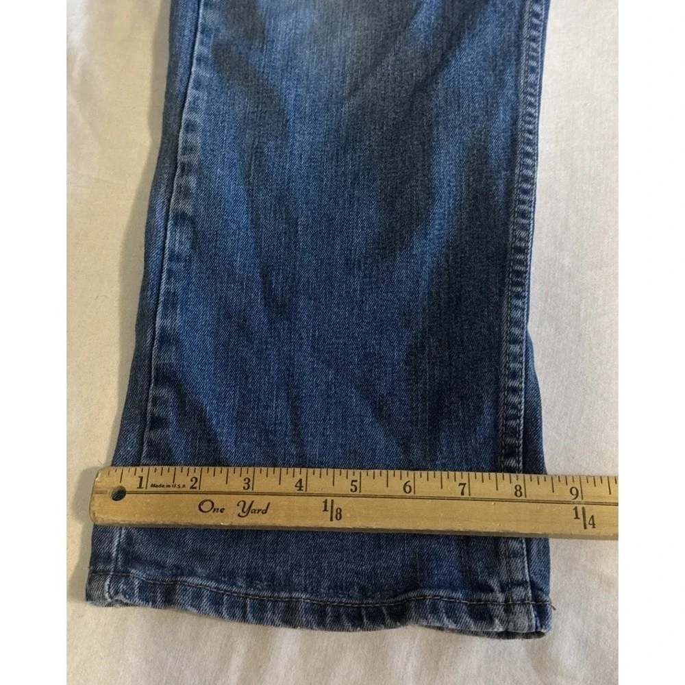 Levis 505 Jeans Mens 38x30 Regular Fit Straight‎ Blue Medium Wash Denim